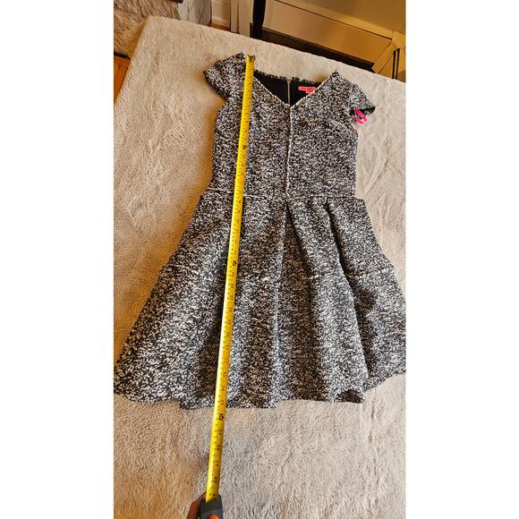 Betsey Johnson Dress Tweed Fit/Flare Black White, Fully Lined, Gorgeous, Sz 6 - Picture 16 of 16